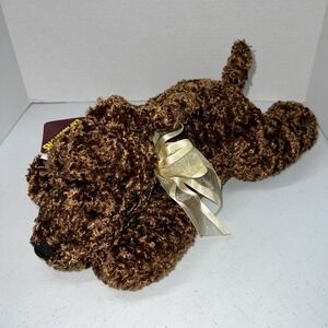 Dan Dee Soft Expressions Plush Dog Brown Toy 13" Stuffed Animal Collector's